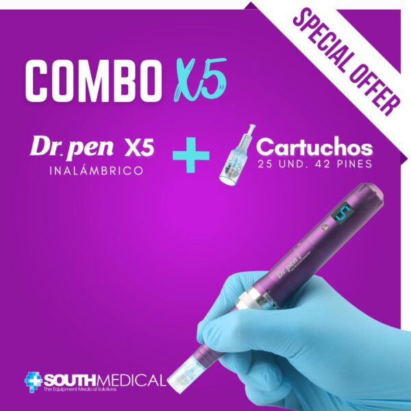 Combo Dr Pen X5 + Caja de cartuchos