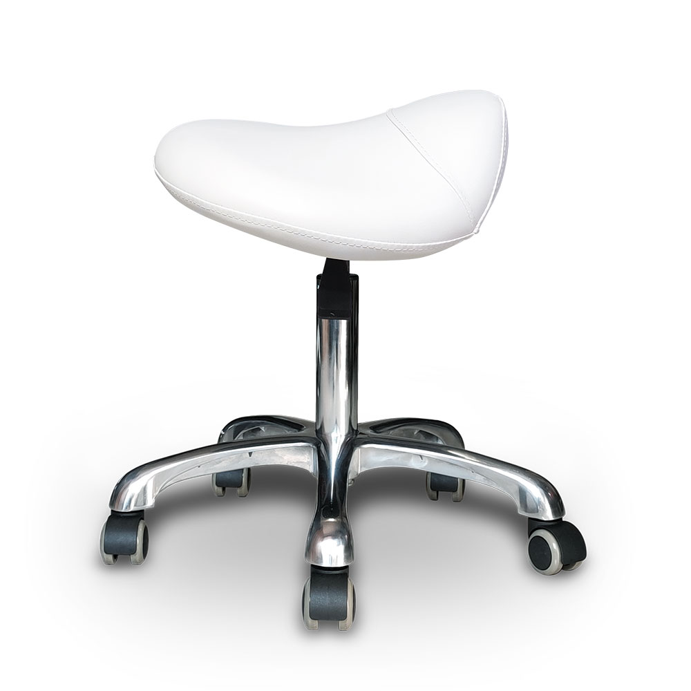 Piso clínico ergonómico TM04 blanco sin respaldo